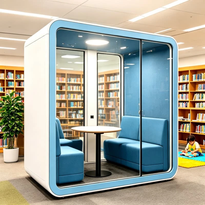 Study Room Pod Soundproof Acoustic Booth Cabin for Student Focus Homework Online Class Customized Home Office Pod Soundproof