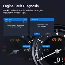 Topdiag M60 OBD2 Scanner Car Diagnostic Tool Motorcycle and Automobile Fault Code Read Free ECU Reset Automotive DTC Lookup