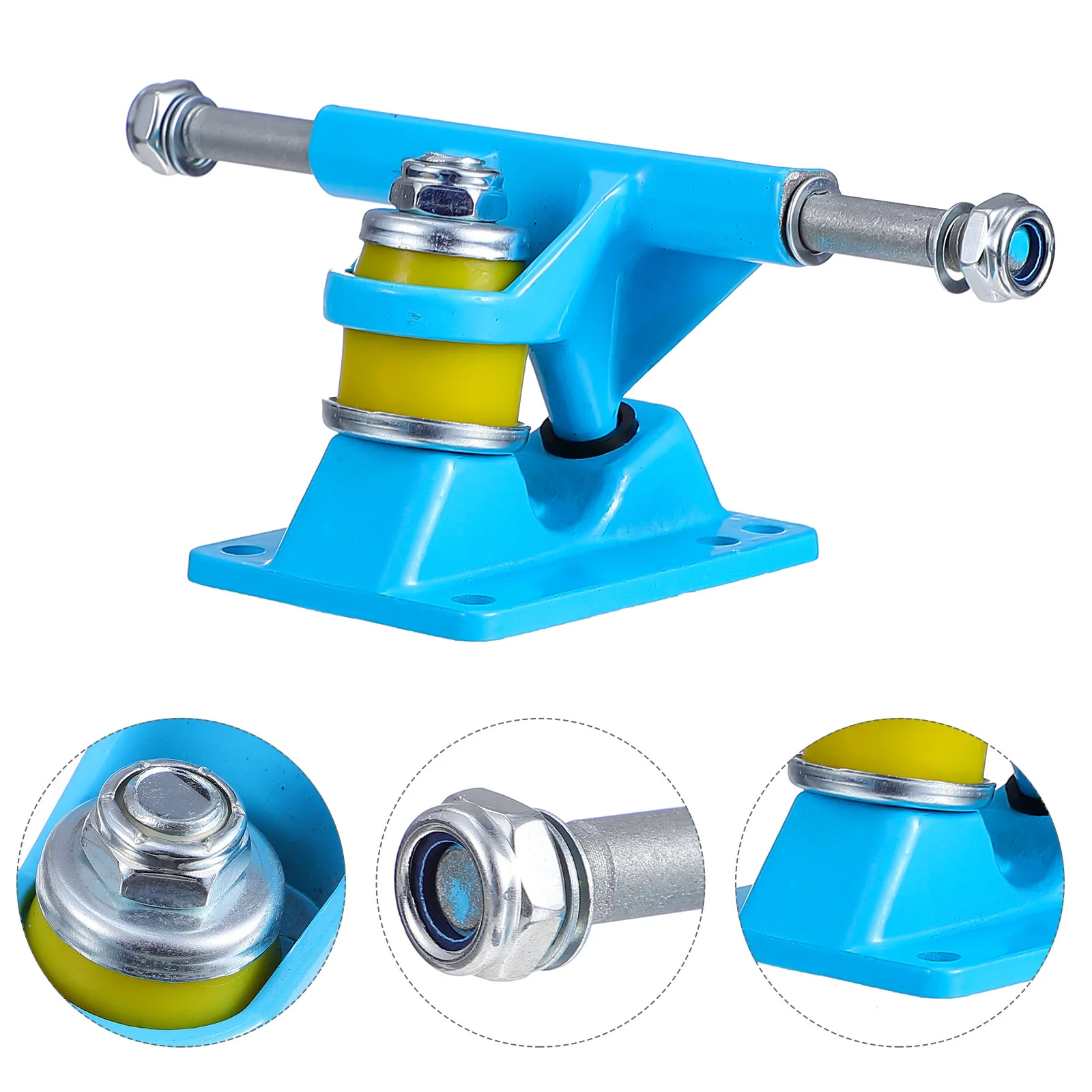 

Skateboard Wheel Bracket Aluminum Trucks Metal Optional Sturdy Wheels Accessories