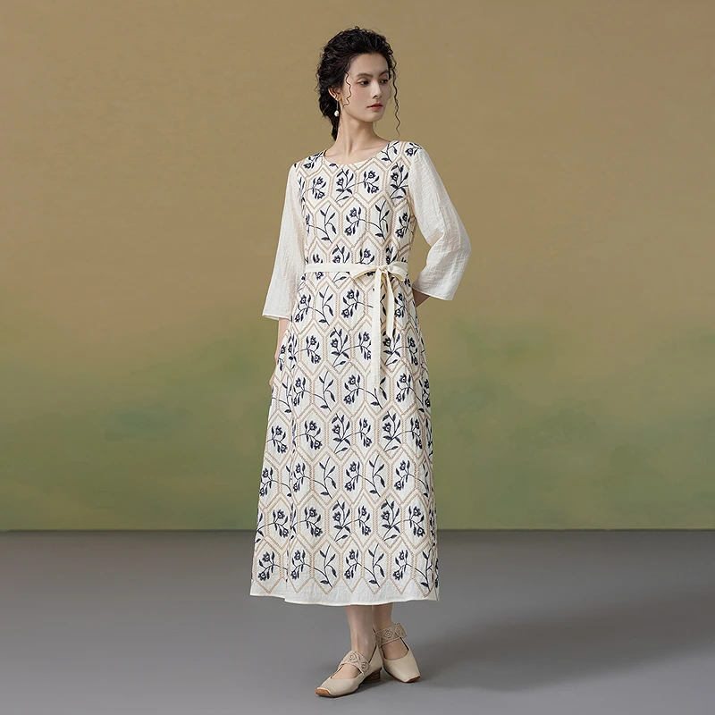 

Новая осенняя женская юбка А-силуэта Ele с принтом, свободного кроя, визуально стройнящая, винтажная, со средней талией, из обычной ткани