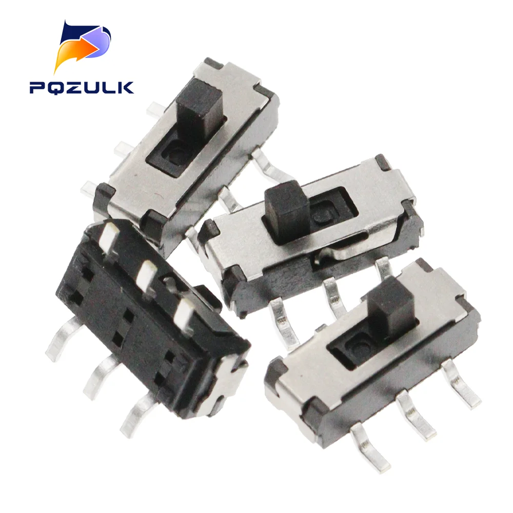20 sztuk MSS22D18 SMT przełącznik dwupozycyjny SMD 6 pinów uchwyt wysoki 2MM 2P2T mikro przełącznik suwakowy