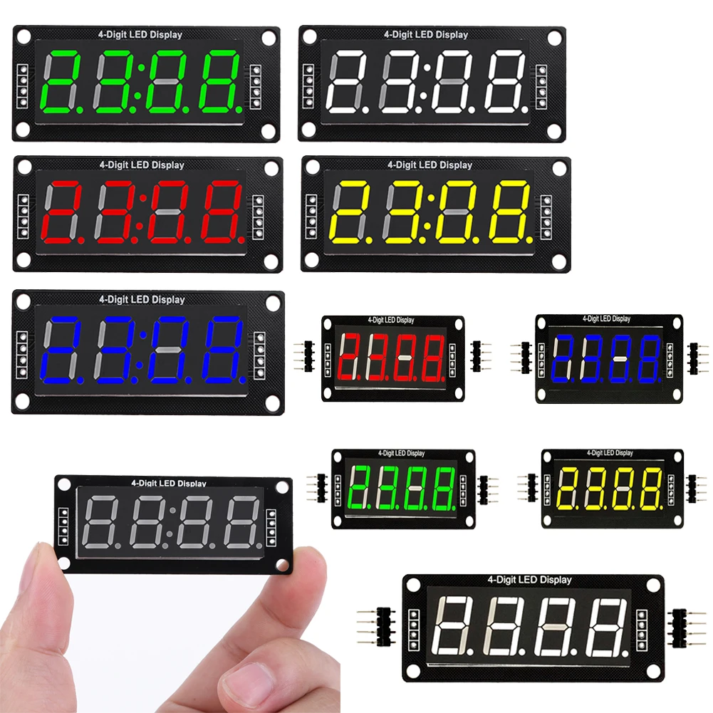 TM1637 LED Display Module for Arduino 4 Digit 7 Segment 0.56 Inch Digital LED Indicator Tube Module At the Midpoint LED Module