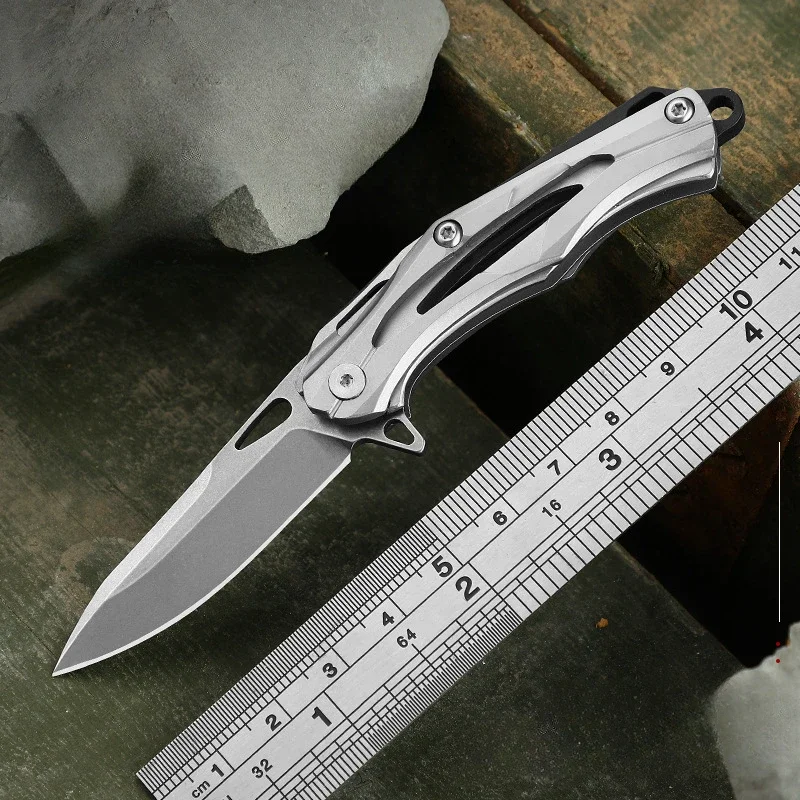 Hot Sale Outdoor Mini Unboxing Small Steel Knife Pocket High Hardness Folding Knives G10 Handle Multi-purpose Fruit Knife