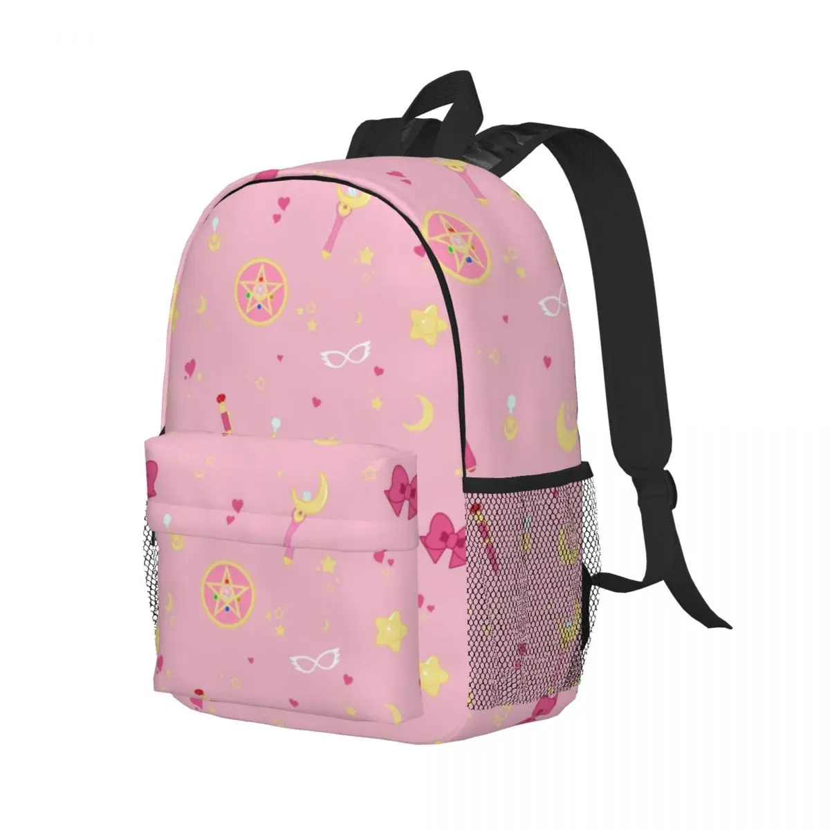 Tas sekolah ringan motif Sailor-Moon untuk sekolah, luar ruangan, belanja, kantor 15 inci