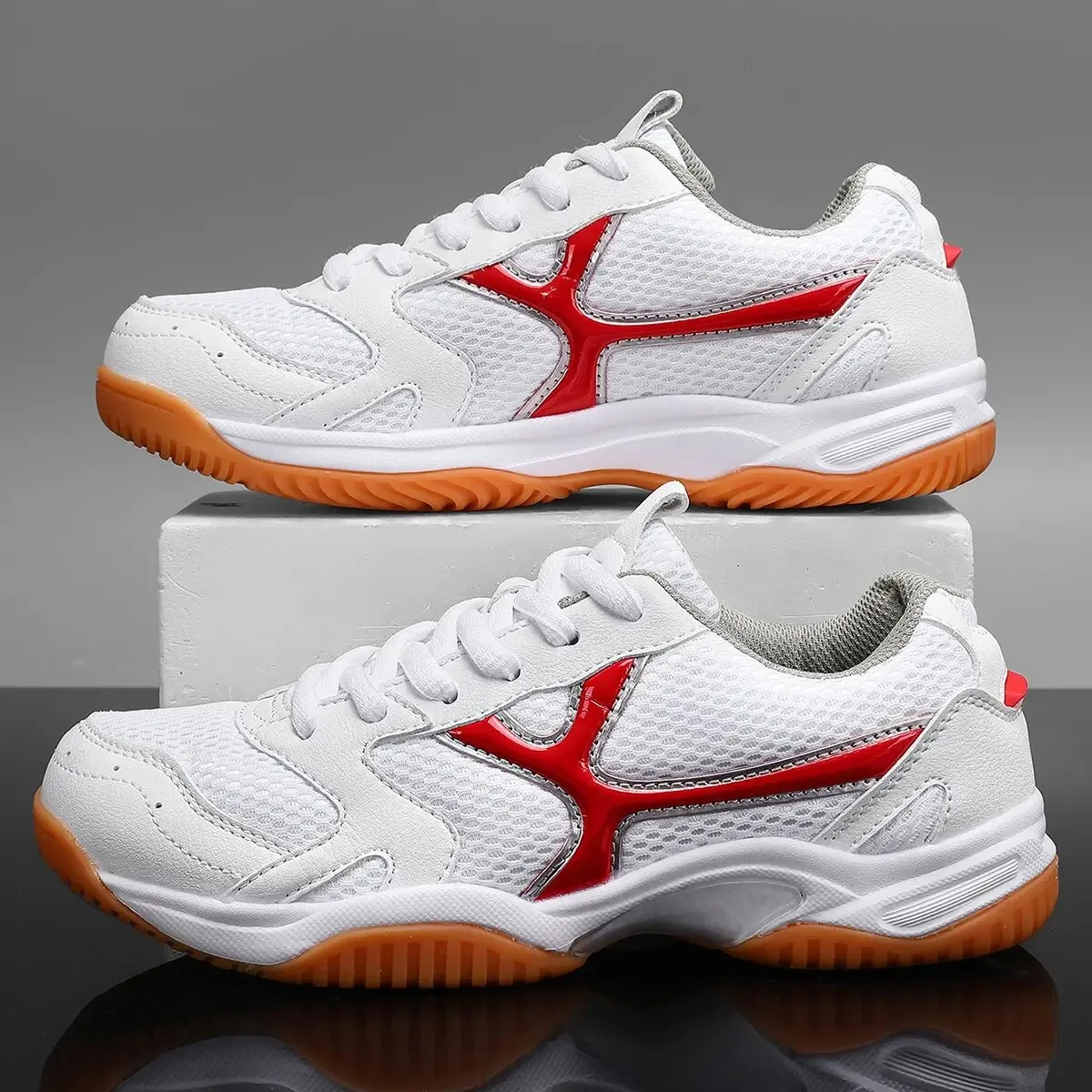 

Унисекс тренировочная обувь для настольного тенниса в помещении, мужские шоковые тренировочные профессиональные спортивные гандбольные кроссовки, женские дышащие теннисные туфли