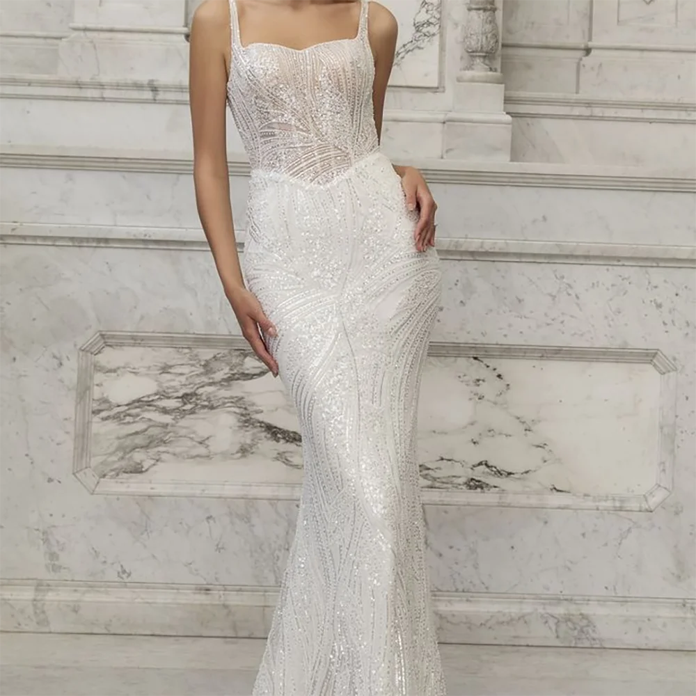 

Elegant Sweetheart Sleeveless Appliquins Backless Mermaid Bride Wedding Dresses Bridal Gowns Customized