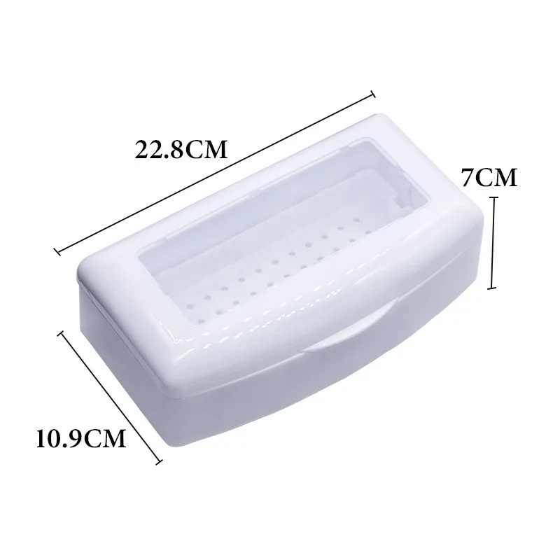 Nail Sterilizer Tray Disinfection Box Salon Nail Art Nipper Tweezers Nail Manicure Equipment Tools Cleaner Sanitize Set Box