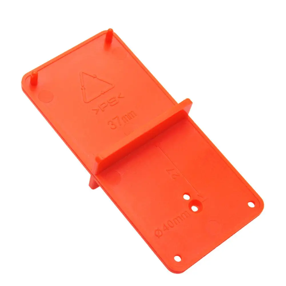 Hole Opener Positioning Board Guide Locator Punch Locator ABS Black Blue Orange Woodworking 85*40*22mm Cabinet