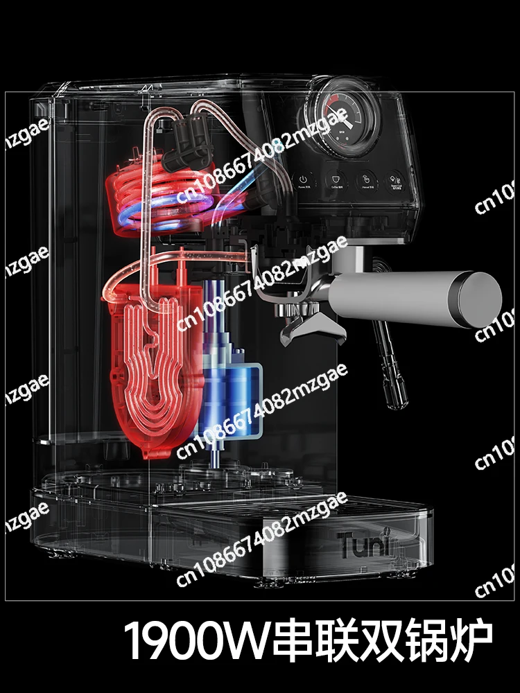 Coffee Machine Small Household Semi-automatic Double Boiler Extraction Concentrated Steam Milk