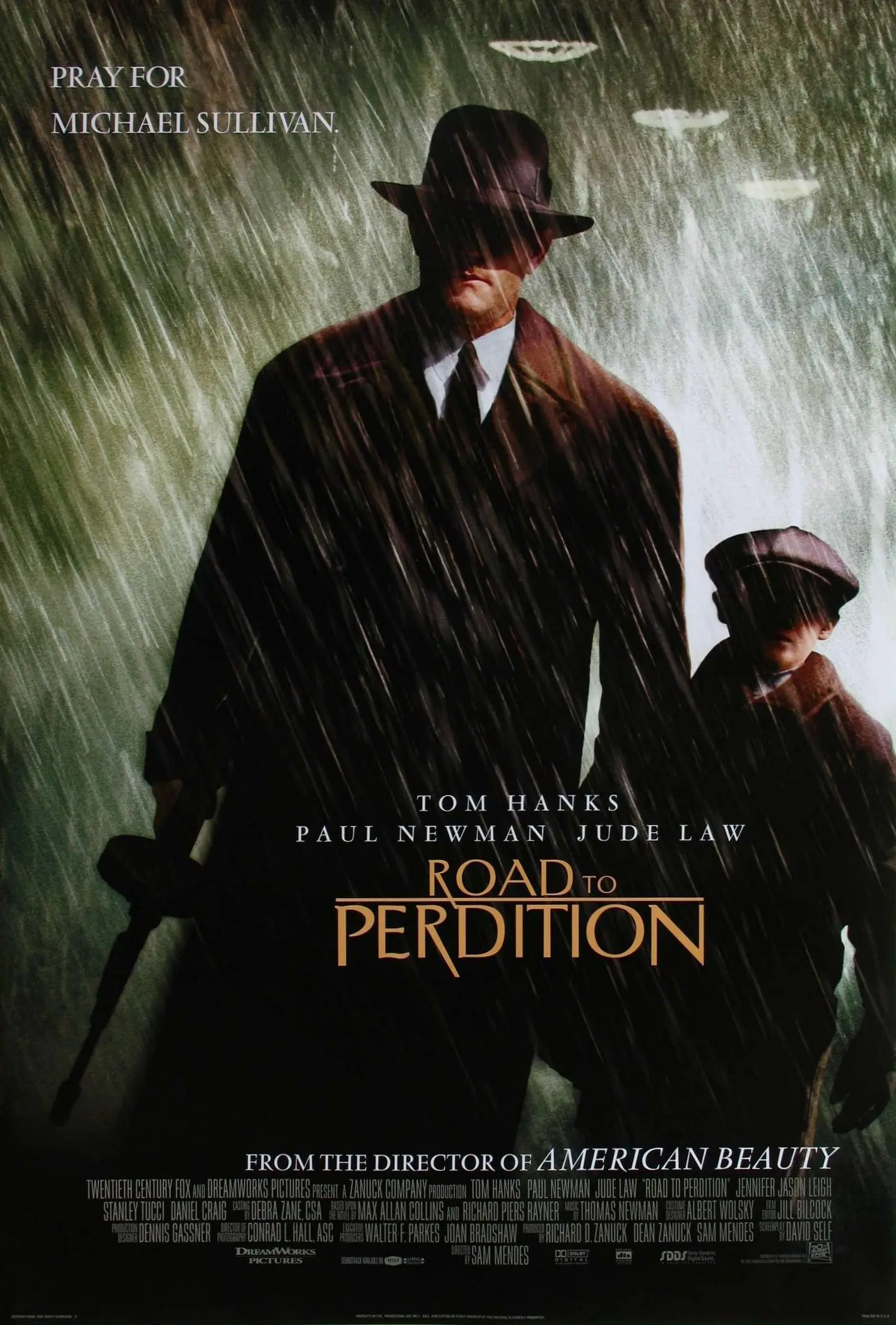 Tom Hanks Film Road to Perdition (2002) Poster Wall Art Rome Decoratie