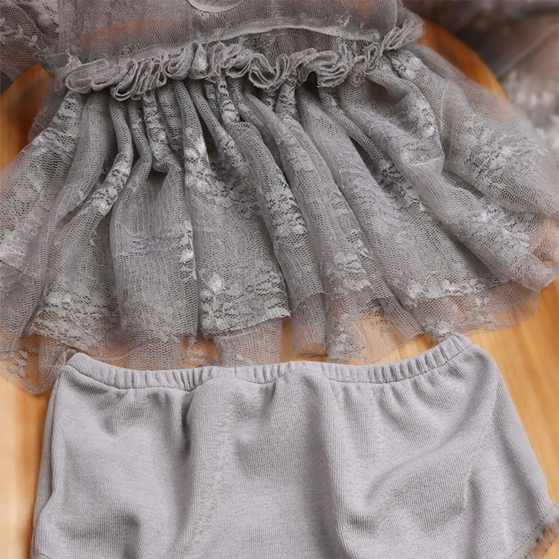 Baby Photo Costume Lace Dress Panties Newborn Photo Suit Princess Photo Outfit