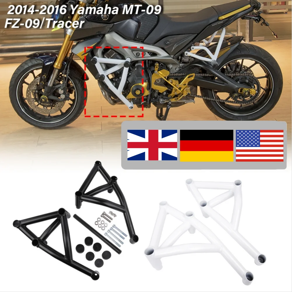 

Motorcycle Crash Bar Stunt Cage Engine Guard Bumpers for Yamaha FZ-09 MT09 FZ09 MT FZ 09 For Tracer 900 XSR900 2014 2015 2016