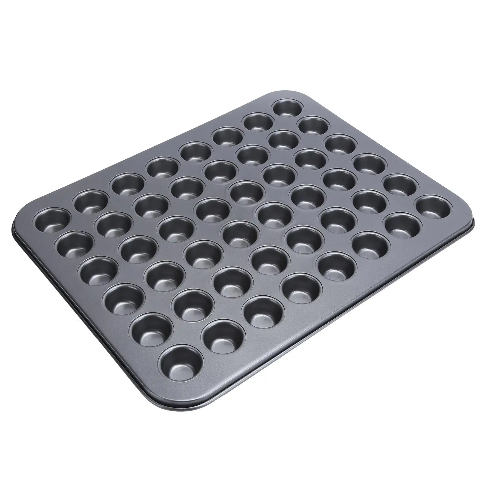 48 Cup NonStick Mini Round Cupcake Pan Baking Tray Bakeware Cooking Accessory with Nozzles