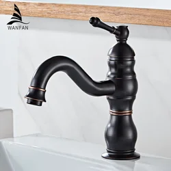 Black Basin Faucets Modern Bathroom Faucet Waterfall faucets Single Hole Cold and Hot Water Tap Basin Faucet Mixer Taps 855975