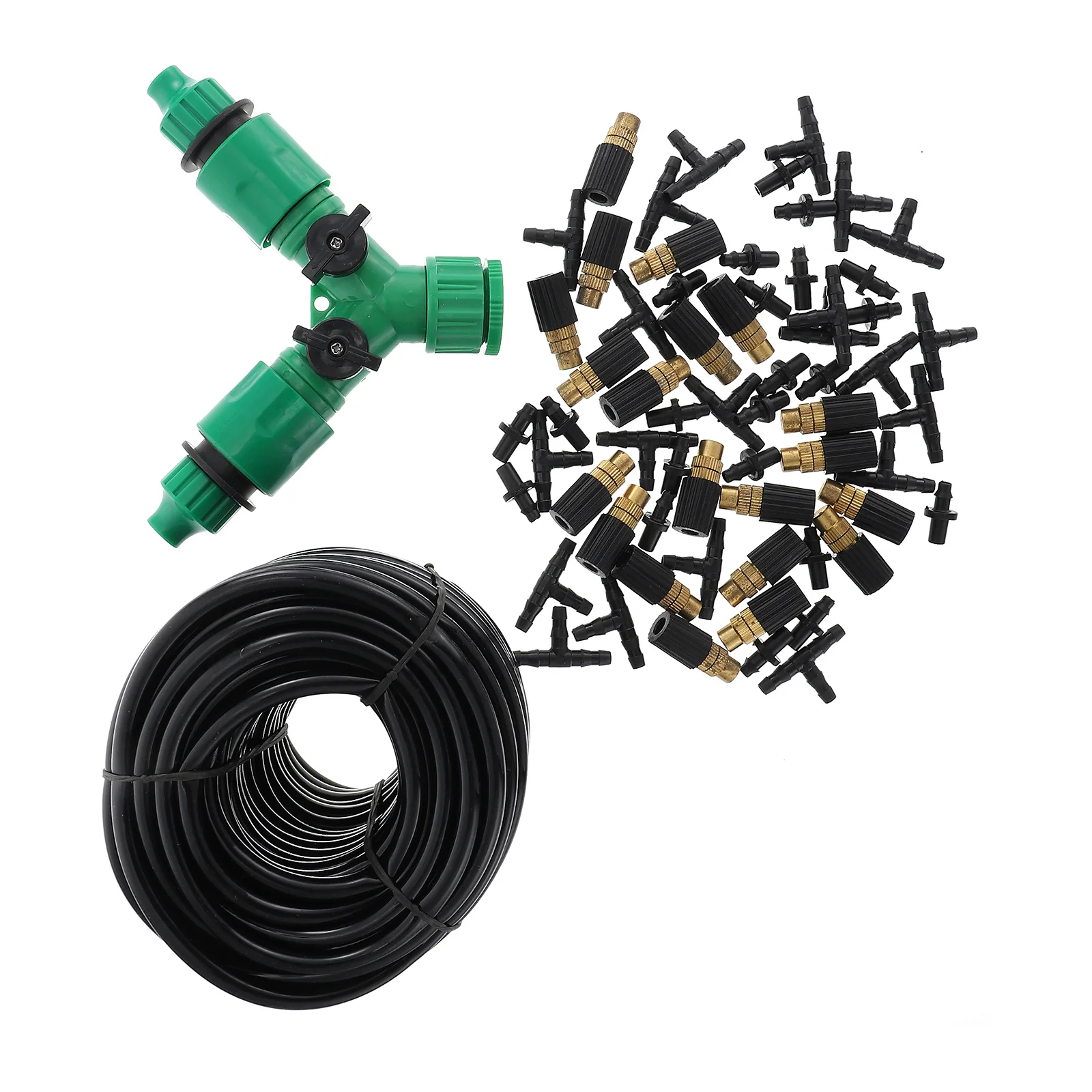 

1Set 20m Hose Nozzle Atomizing Sprinkler Kit Drip Irrigation Mist Nozzle Hose Sprayer Garden Sprayer