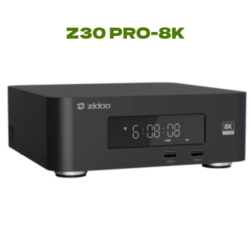 Reproductor multimedia ZIDOO Z30 PRO-8K, procesador Amlogic S928X-K 6G+64G,DV, HDR10+,Android 11,BDMV/ISO, Bahía HDD de hasta 16TB