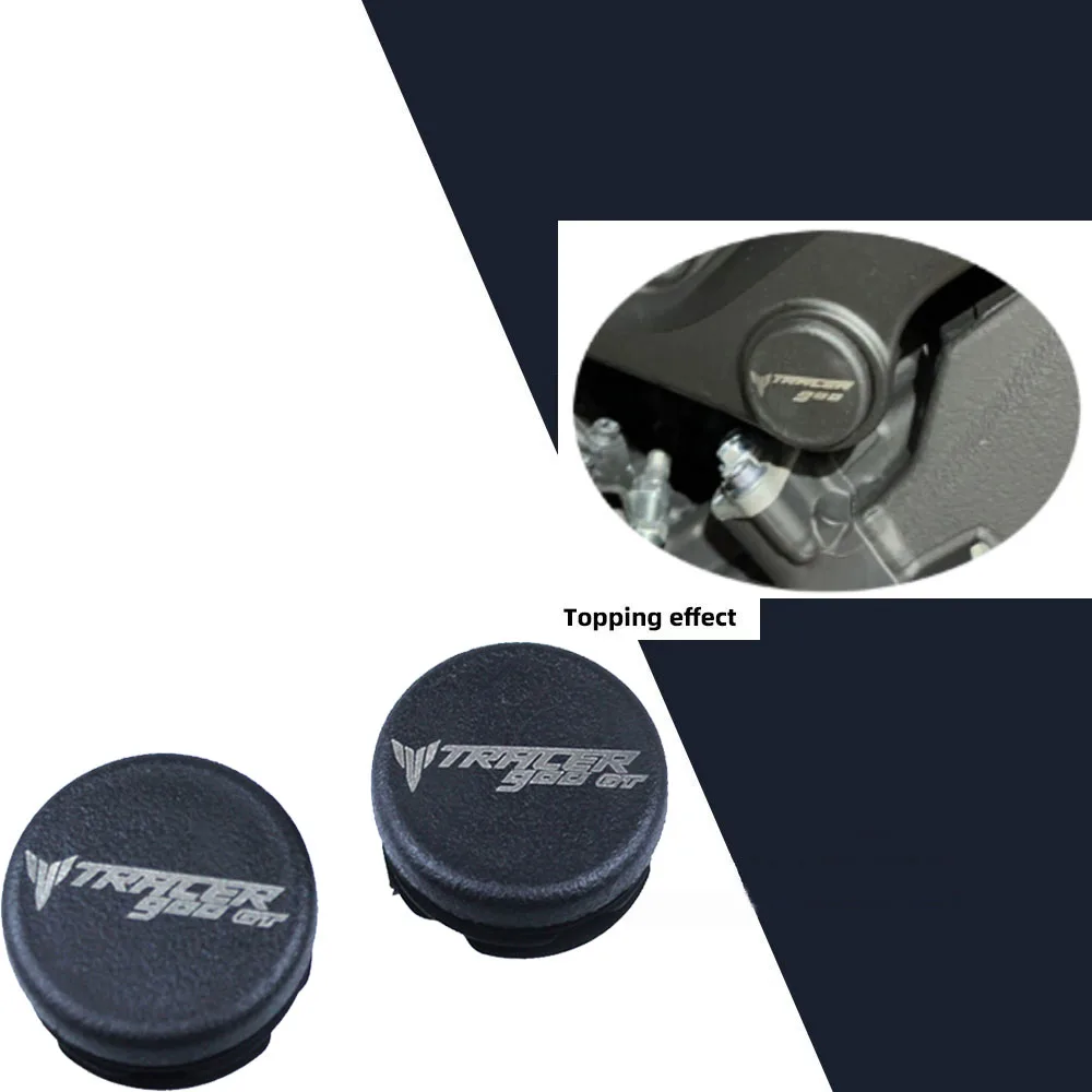 2PCS Chassis Plugs For YAMAHA Tracer 900GT Tracer900 GT 2018 2019 2020 Motorcycle Frame Hole Cover Caps Plug Frame Cap