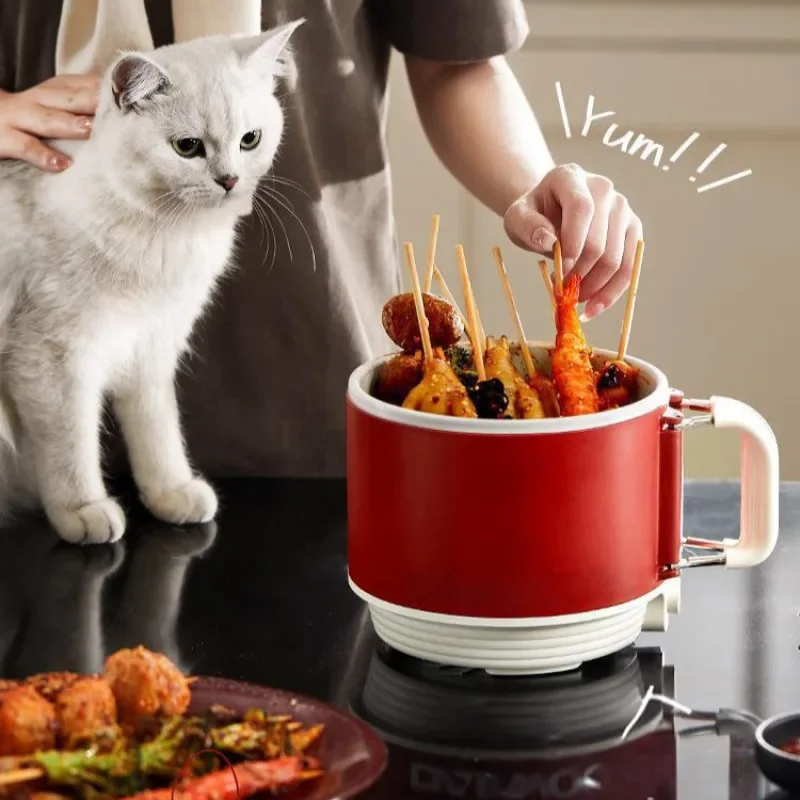 Electric Cooking Pot Household Dormitory Household Small Electric Pot Cooking Noodles Hot Pot Wok