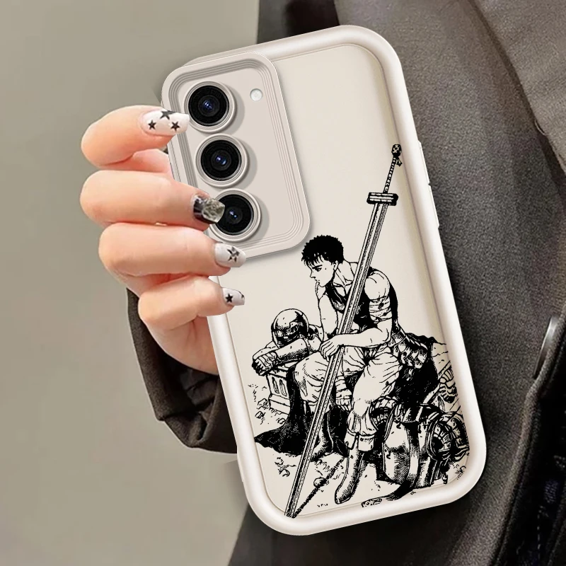 Berserk Popular Anime For Samsung Note 20 S24 S23 S22 S21 S20 Ultra Plus FE A25 A23 A22 A55 A35 5G Eye Ladder Soft Phone Case