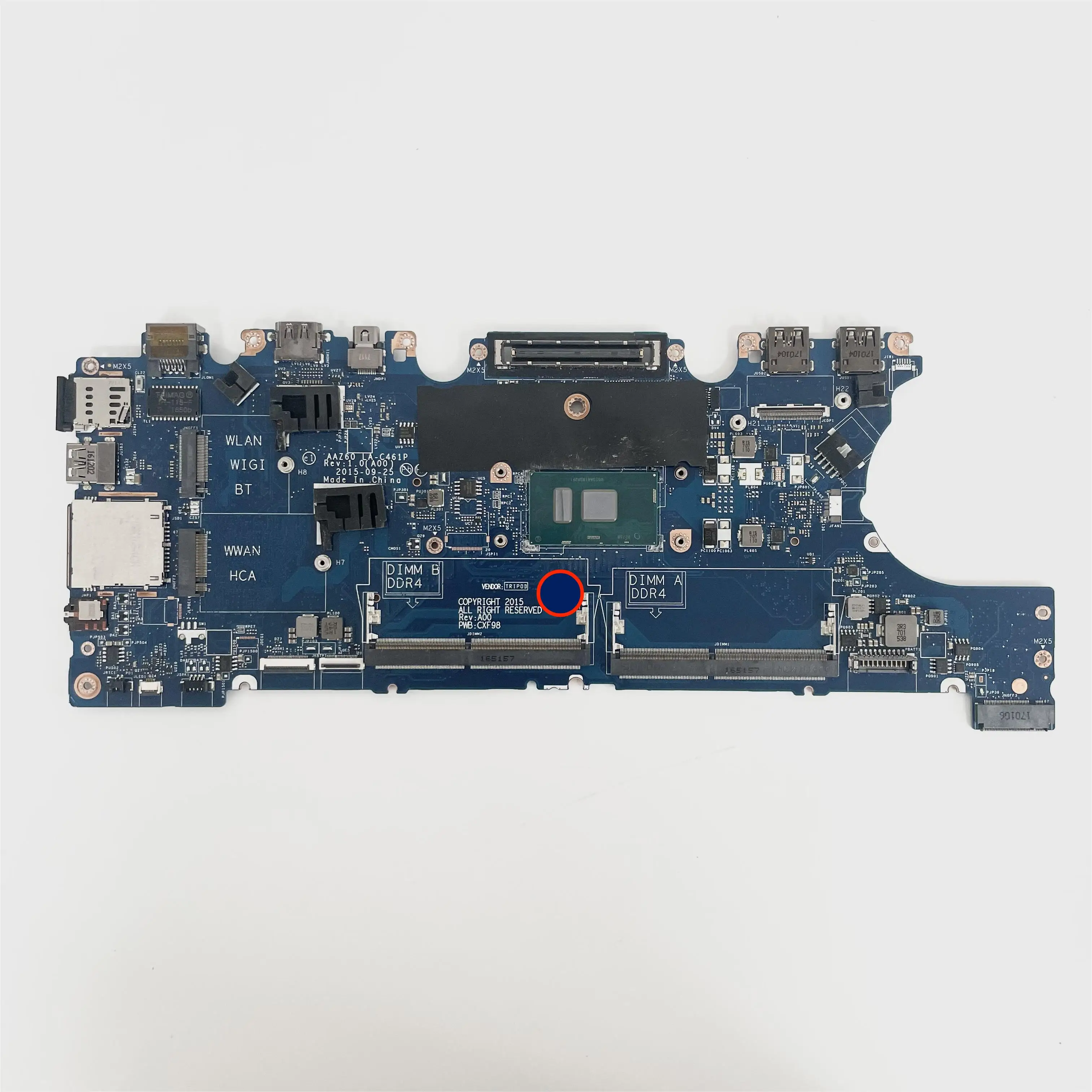 LA-C461P Mainboard For Dell Latitude 14 7470 E7470 Laptop Notebook Motherboard I3 I5 I7 CPU V2N4V DGYY5 PCVDX Mainboard 100% ok