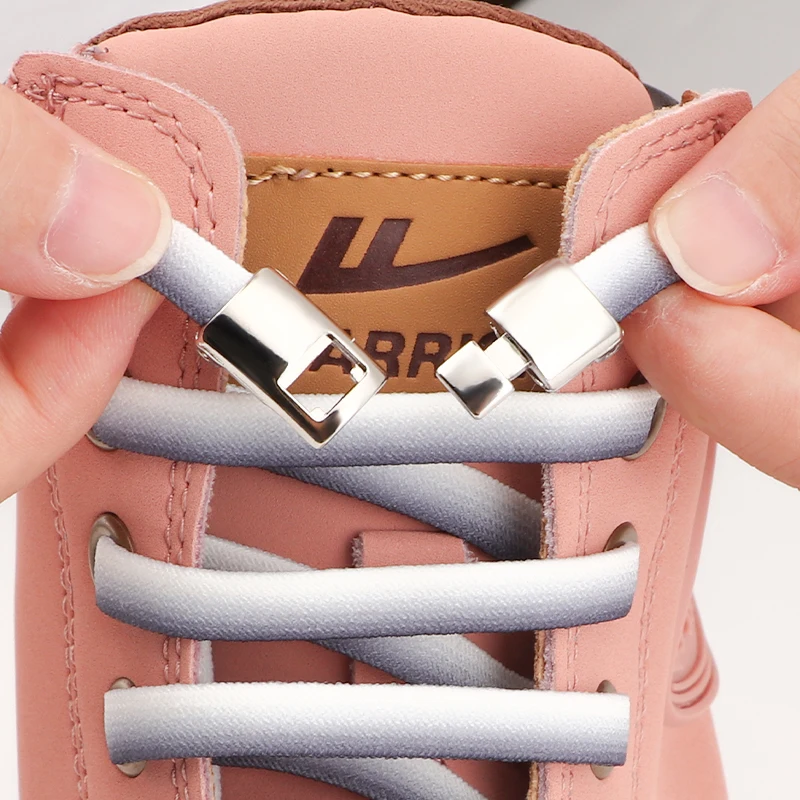 

Simple Wear resistant and high elastic lazy rubber shoelaces men and women sneakers Shoe accessories suit run mountaineering