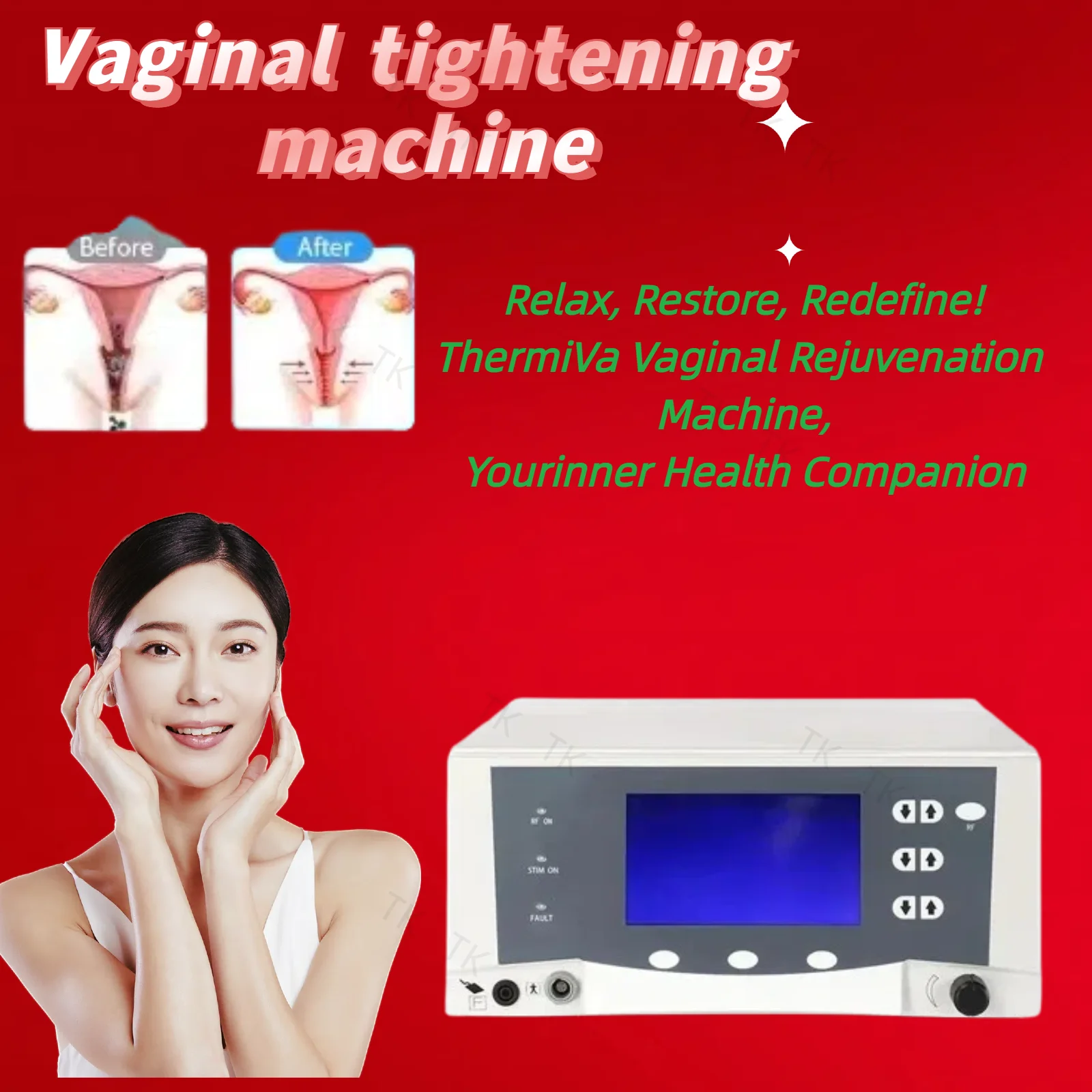 

2025 Professional Vaginal Tightening Machine Women Private Care Thermiva Vagina Rejuvenation Beauty Equipment