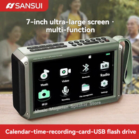 New 7-inch MP4 High-Definition Video Player Elderly Radio Large Screen For Watching Movies Listening To Books Bluetooth Speaker