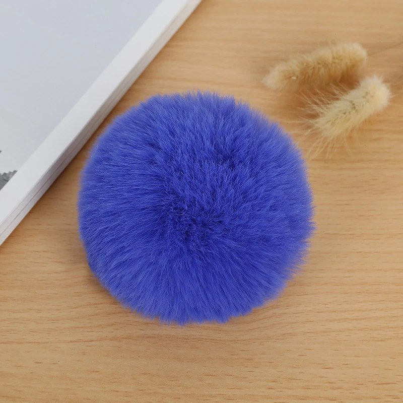 1Pc Rabbit Faux Fur Pom Pom Faux Artificial Plush Fluffy Pompom Balls For Keychain Hats Gloves DIY Sewing Clothes Supplies