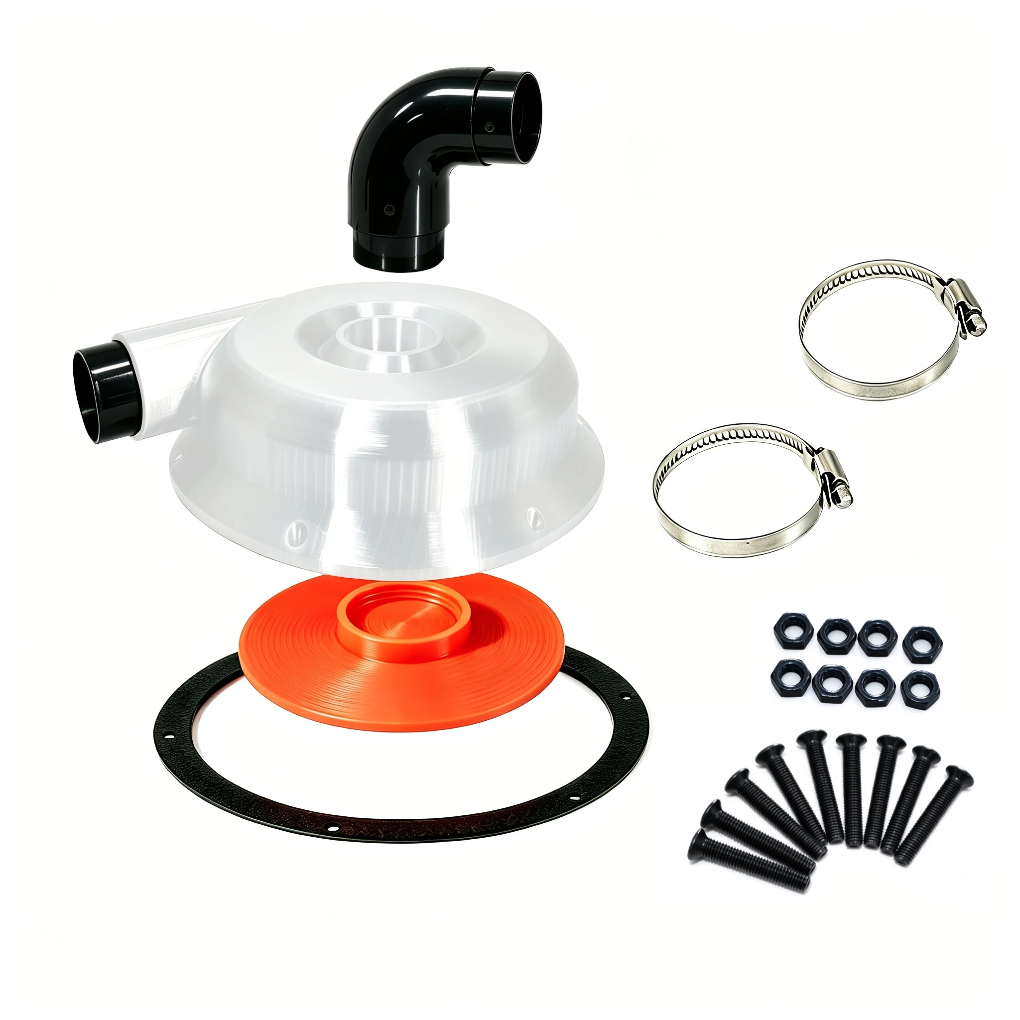 Woodworking Dust Collection Bucket Wind Cover 3D Printed Cyclone Separation Dust Cover Complete Set of Accessories