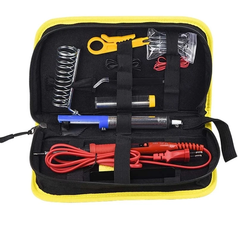 JCD soldering iron kit 80W adjustable temperature LCD 220V 110V welding tool soldering iron head soldering iron bracket