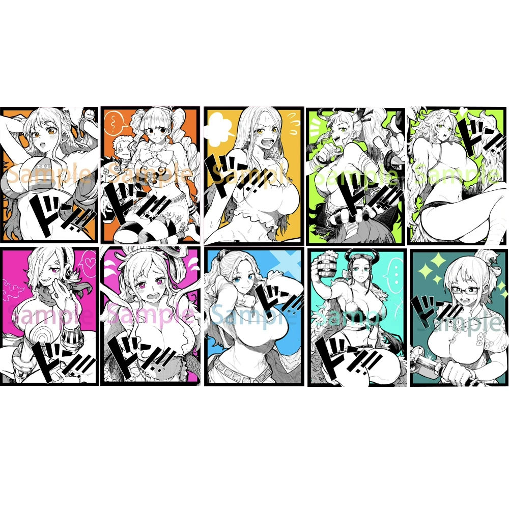 

10 шт./компл. DIY One Piece НЕ! Коллекционная карта аниме Нами Шиахоши Ямато Self Made DON! Карточная игрушка в подарок