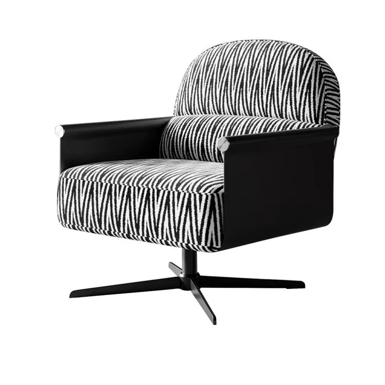 

&Italian-style Modern Minimalist Soft Armchair Swivel Recliner for Home Furniture Bedroom Living Room Outdoor Villa & Hotel Use