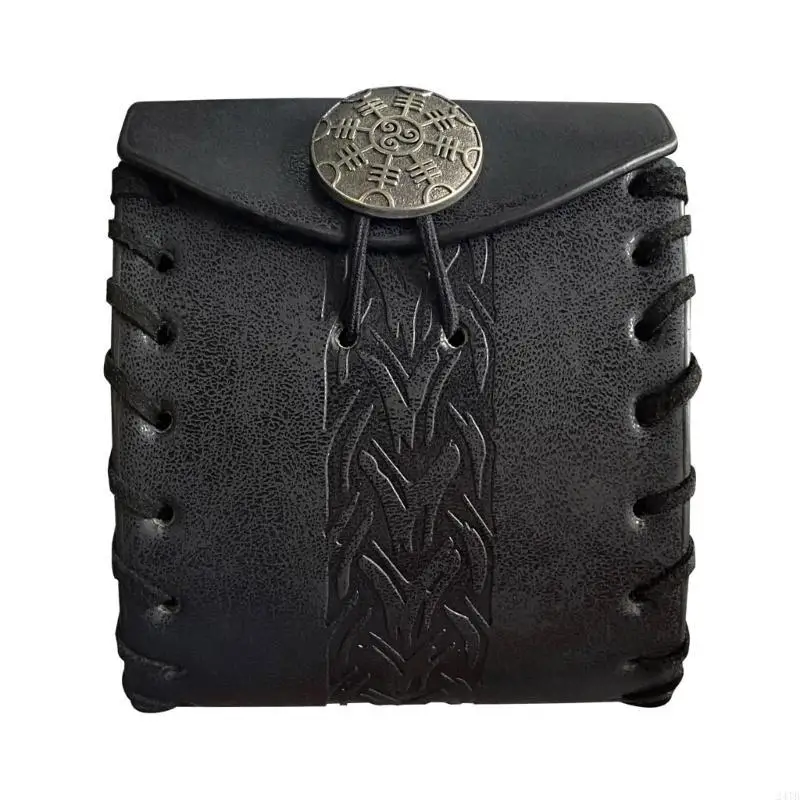 PU Leather Coin Purse Small Cube Bag Medieval Waist Bag Belt Bag view 2