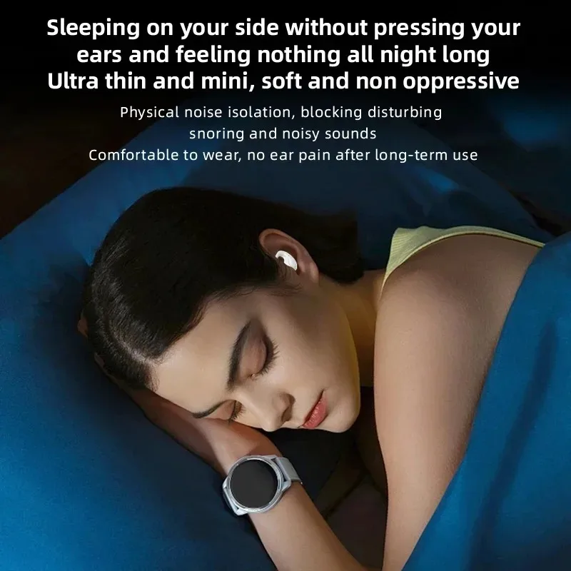 New Wireless Earbuds Sleek Lightweight USB-C TWS In-ear Headphones Charging Comfortable Fit Sleepy Mini Earbuds For Player Music image 3