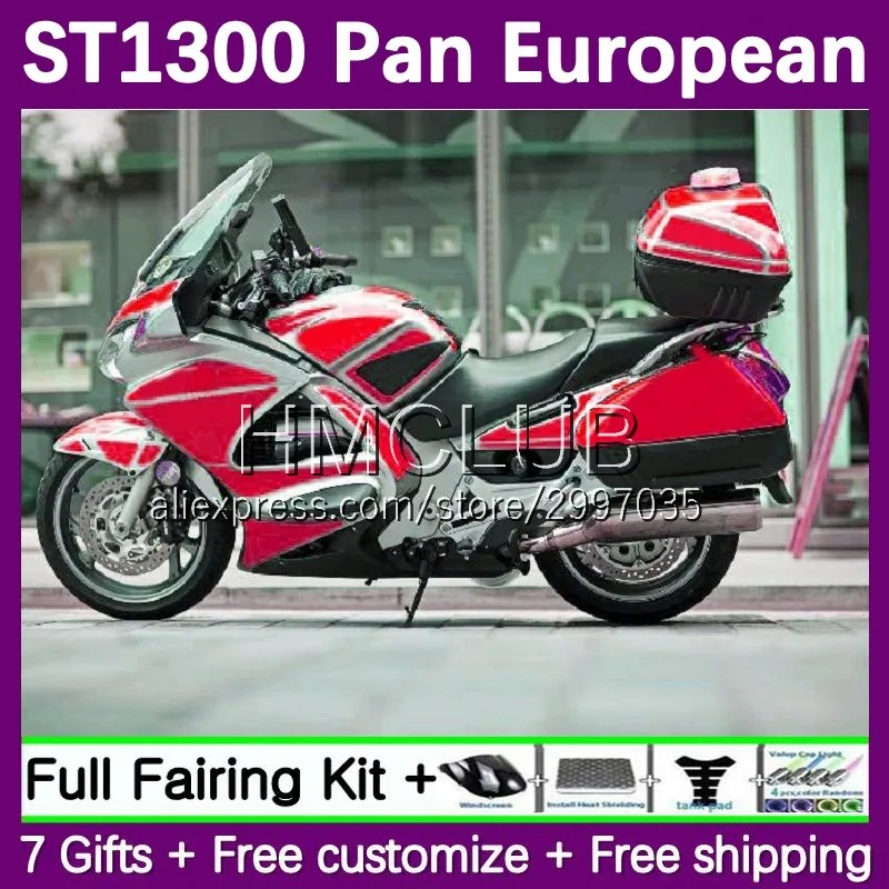 Fairing For HONDA Pan European STX1300 ST1300 ST-1300 CC 30No.112 red light ST 1300 02 03 04 05 06 07 08 09 10 11 12 13 14 15