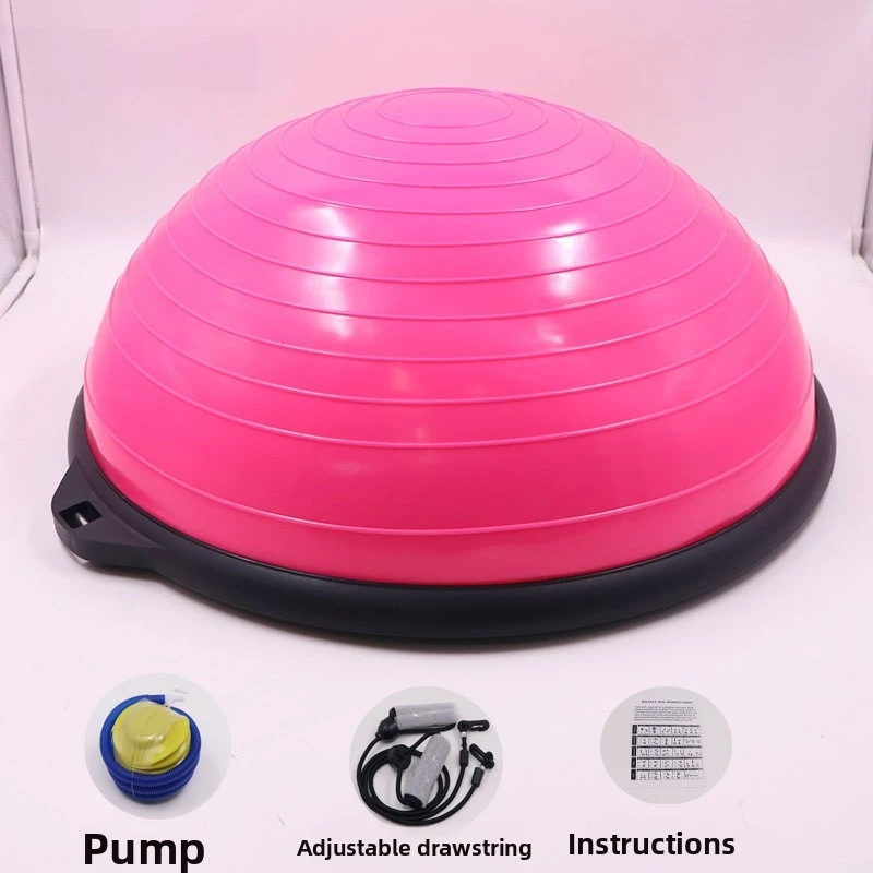 58cm Yoga Half Ball Specialized Yoga Ball for Balance  Pilates Fitness Stability Ball Half Random color
