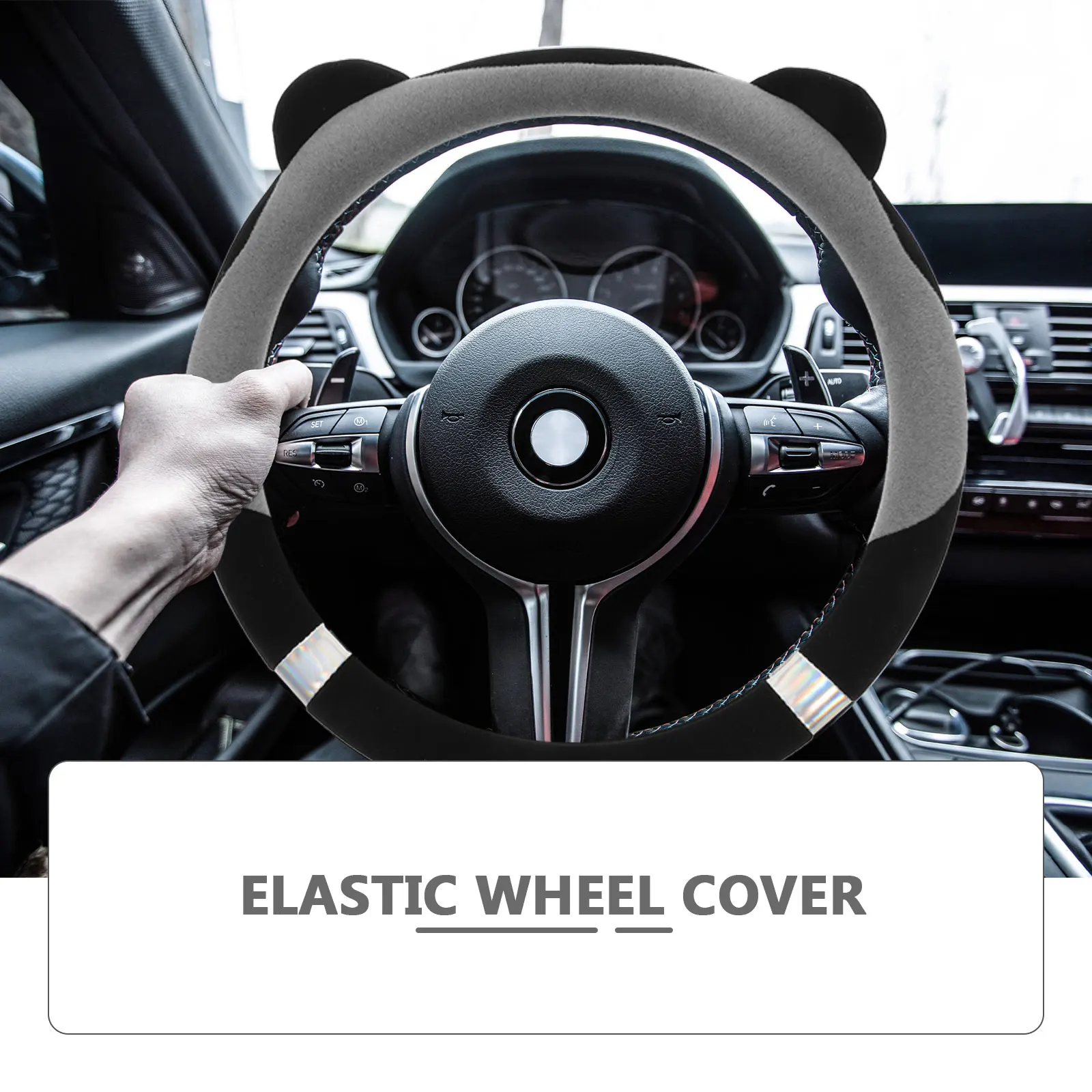 

Steering Wheel Cover Car Interior Accessories Decorations Luxury Design Detachable Easy Clean Non Deforming Perfect Gift