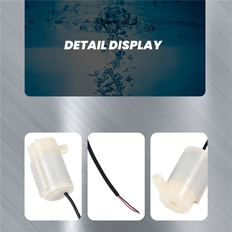 

1Pc Mini Micro-Submersible Water Pump Dc 2.5-6V Low Noise Brushless Motor Pump120l/H