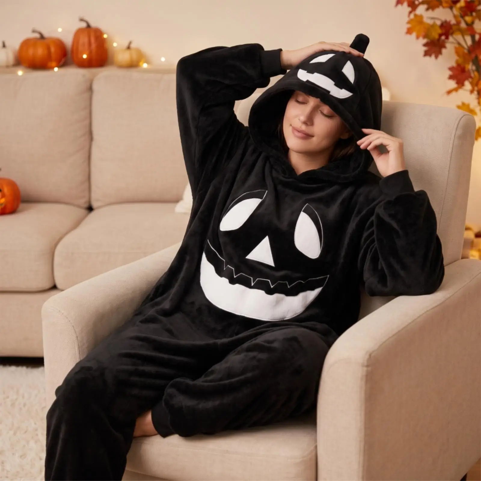 cute-jack-o-lantern-hooded-pajamas-for-men-women-cosy-autumn-party-sleepwear-and-costume