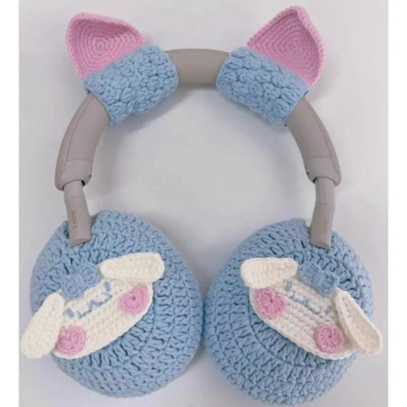 Sony XM4 XM5 cubierta tejida para auriculares con bonitos dibujos, cubierta protectora para haz de oreja, carcasa suave de punto personalizada, colores personalizables