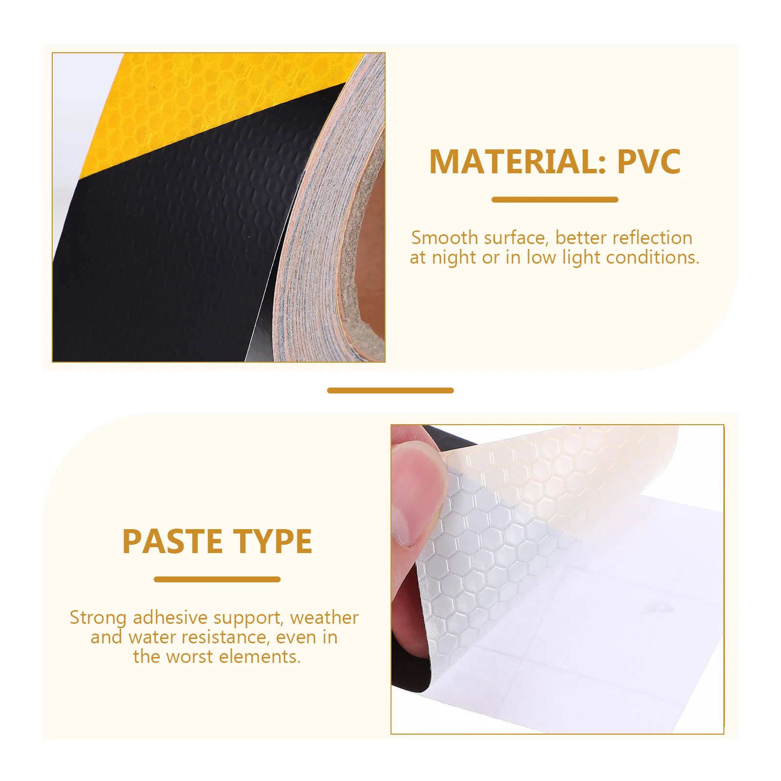 

Reflective Stickers Tape for Trailers Warning Outdoor Adhesive Car Reflector PET、PVC Decals