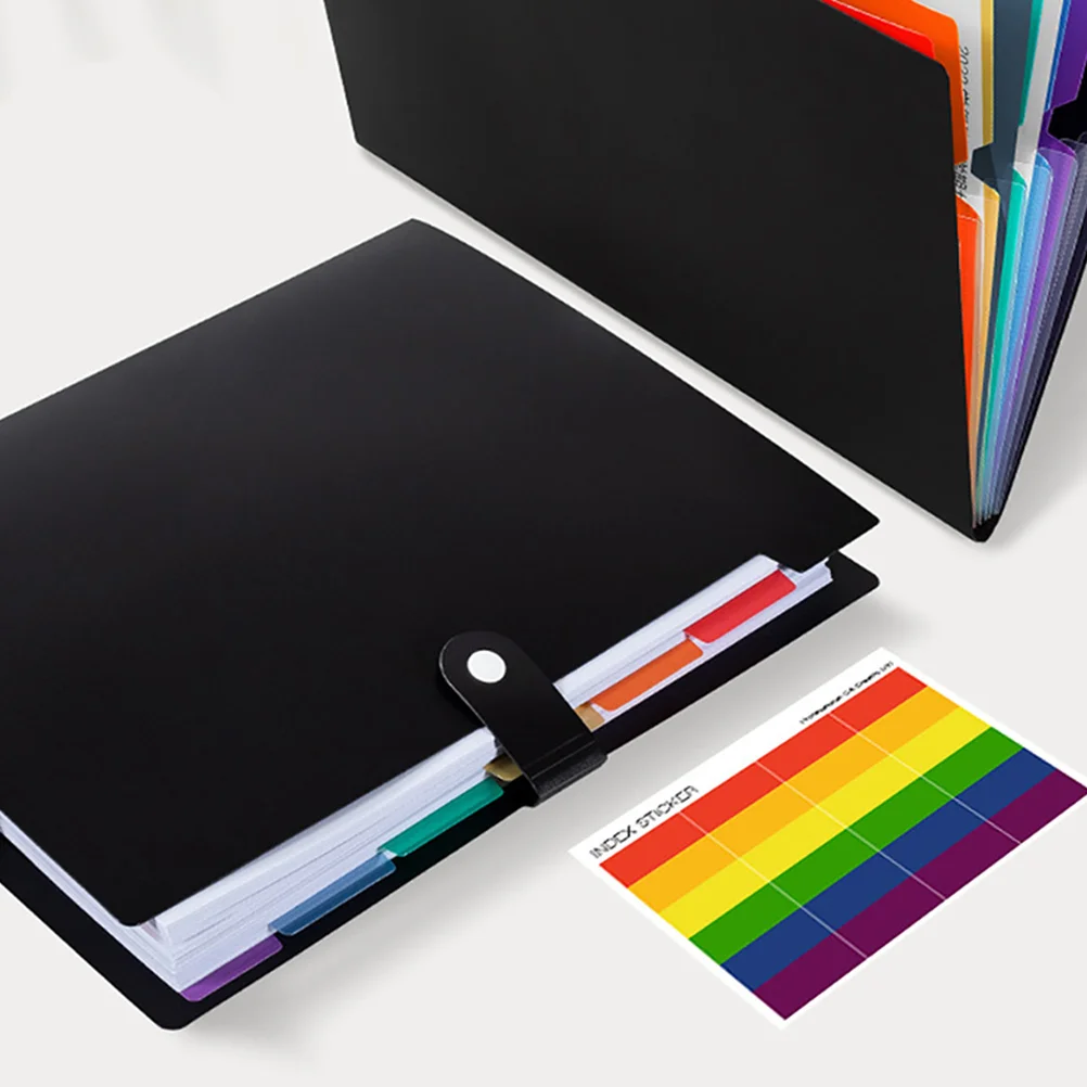 

Portable PP Folder Organizer for Documents Document File Organizer Multi Pocket Expandable Large Capacity Storage A4 Size