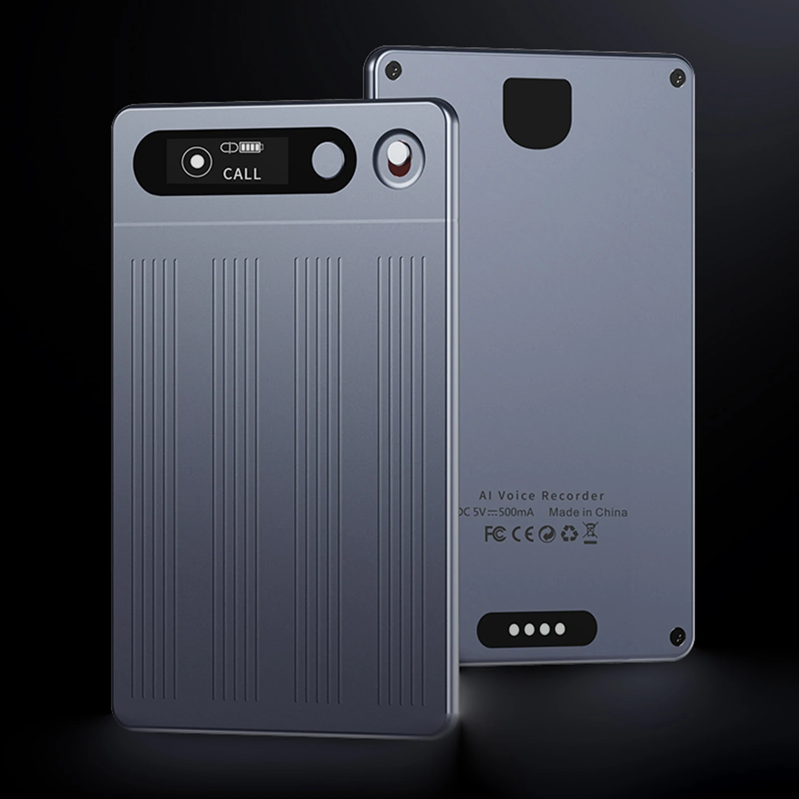 Gravador de voz AI 64G Transcribe & Summarize Gravador de áudio com Caso Transcribe & Summarização com ChatGPT para reuniões/palhas