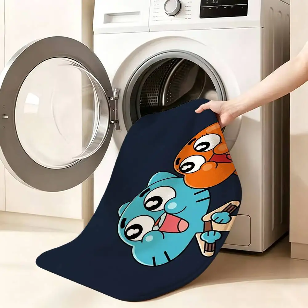 ANIME T-The A-Amazing World of GumballS Bedroom Decor Carpet  for Living Room Thick Plush Study Floor Mat Home Fluffy Soft Rug