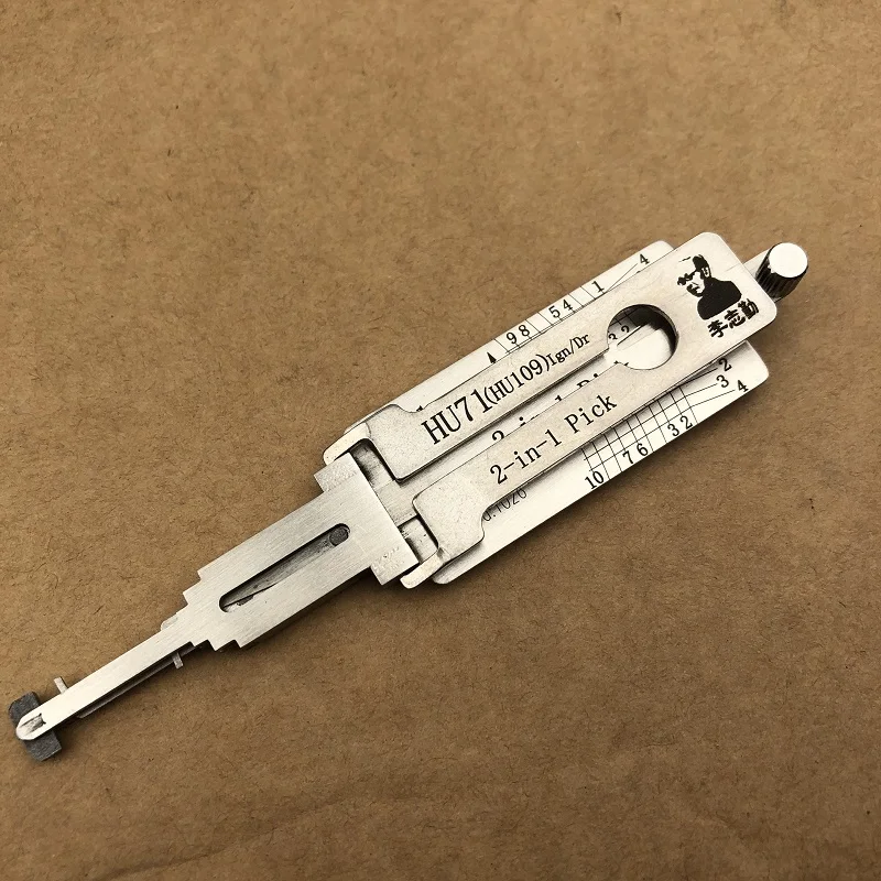 Lishi 2in1 HU71_HU109 Original Decoder Lock Pick Tool Locksmiths Tool Car Door Open Tool For Scania