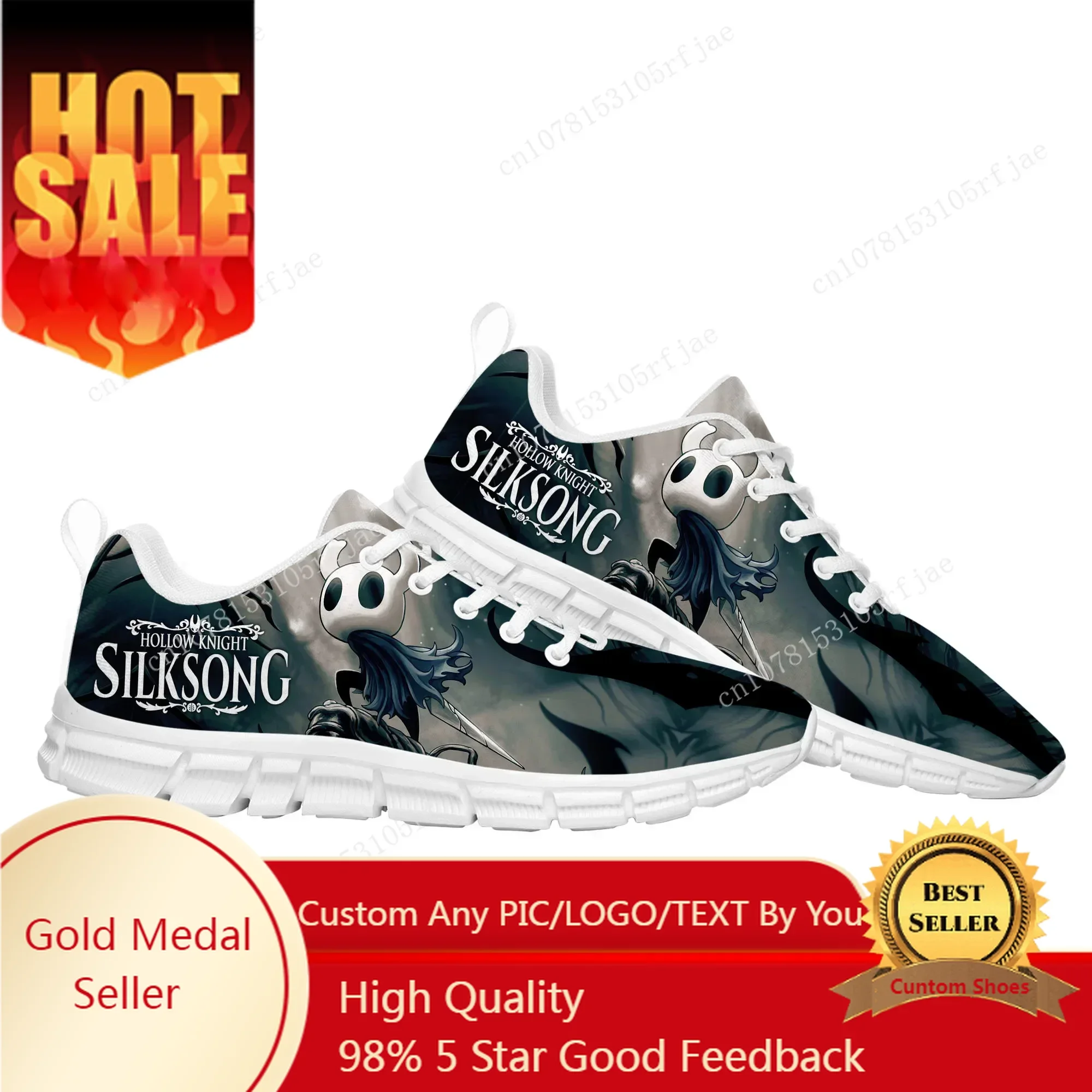

Cartoon Game Ghost Hollow Knight Sports Shoes Men Women Sneaker Tailor Made Couple Built Shoes