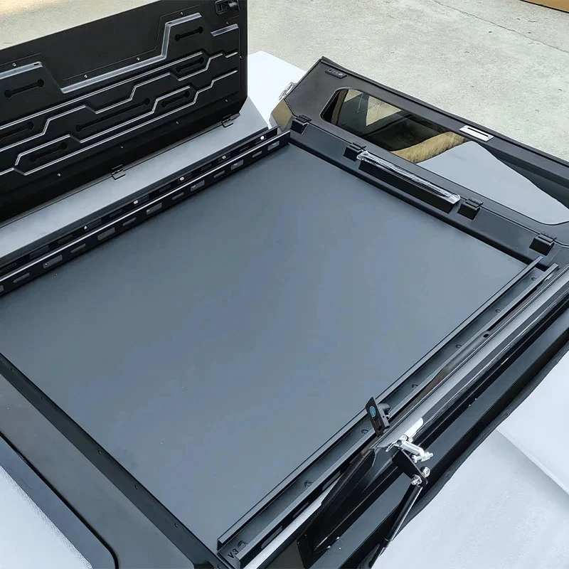 Hot Selling Aluminum Truck Bed Cover Compatible With 2021 Single Cab Pickup, Waterproof Sealing, Security Lock, Convenie
