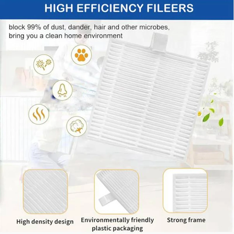 اصنع لـ-AIRROBO-T20+-مكنسة كهربائية-ملحقات-فرشاة جانبية رئيسية-ممسحة-فلتر-أكياس الغبار-نظيف-أجزاء-استبدال