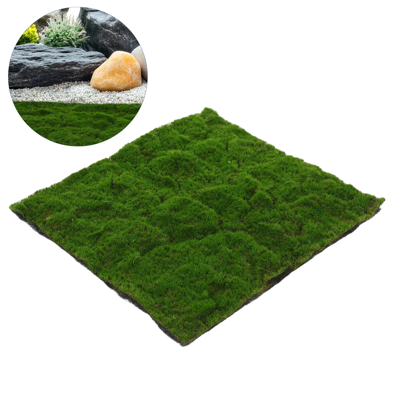 

Artificial Moss Turf High Realism Decorative Green Plants for Indoor Outdoor Garden Fairy Landscape Craft Home Decor