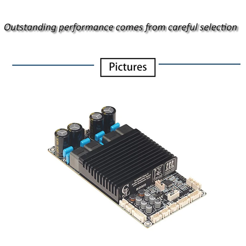 PHILE-BDM9 TPA3255 2X300W Bluetooth Power Amplifier Board BT5.0 Stereo High Power Adjustable Tweeter